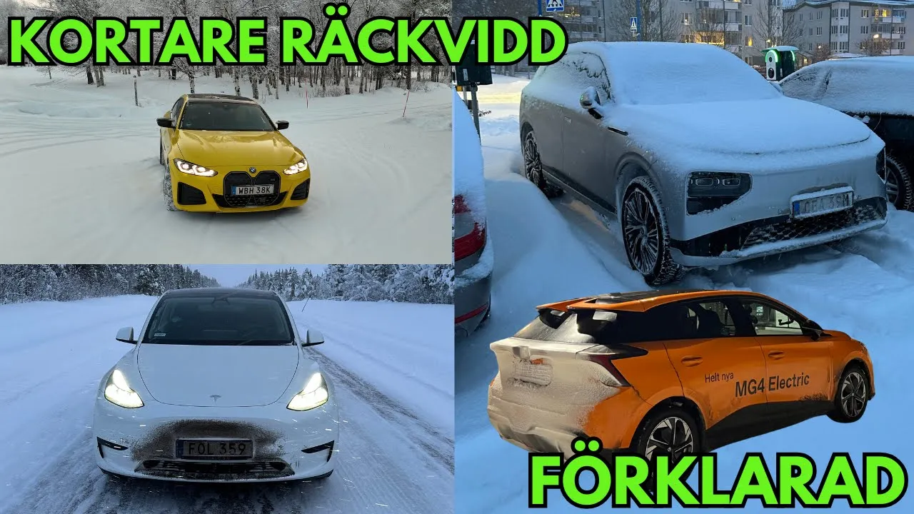 Elbil på vintern - Varför räckvidden sjunker och tips inför laddning och körning