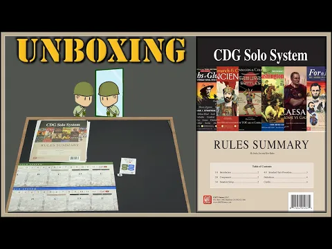 Unboxing: CDG Solo System