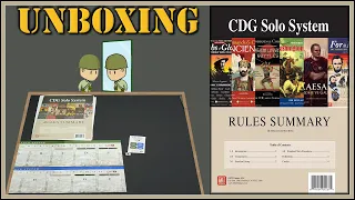 Unboxing: CDG Solo System