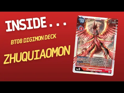 Inside…Zhuquiaomon DECK - BT08 DIGIMON CARD GAME (4K60fps)