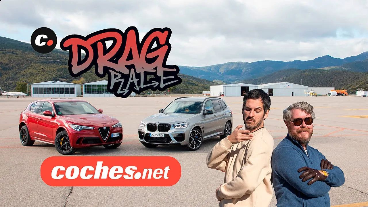 DRAG RACE Alfa Romeo Stelvio Quadrifoglio vs BMW X3 M Competition | coches.net