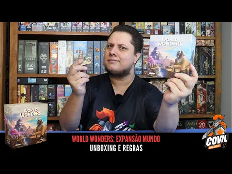 Unboxing e Regras da expansão Mundo do jogo World Wonders