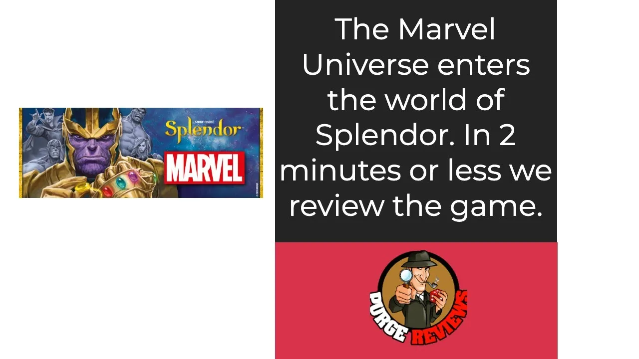 The Purge: # 3994 Splendor: Marvel: The 2 Minute Review