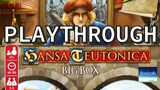 Hansa Teutonica Board Game (Big Box) Playthrough