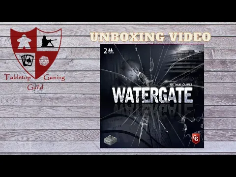 Watergate Board Game Unboxing