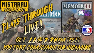 Mista Rau Gaming LIVE! Memoir '44
