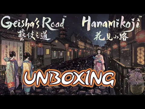 Hanamikoji - Geisha's Road - Unboxing [EVERYTHING PLEDGE] [KICKSTARTER]
