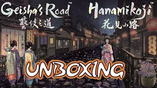 Hanamikoji - Geisha's Road - Unboxing [EVERYTHING PLEDGE] [KICKSTARTER]