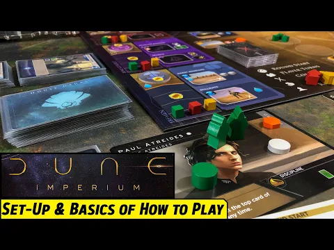 Set Up and Basics of How to Play the DUNE IMPERIUM Board Game