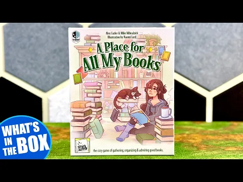 A PLACE FOR ALL MY BOOKS Board Game Unboxing Published by Smirk & Dagger Games @SmirkandDagger