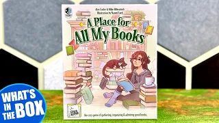 A PLACE FOR ALL MY BOOKS Board Game Unboxing Published by Smirk & Dagger Games @SmirkandDagger