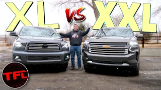 2021 Toyota Sequoia vs the New Chevy Suburban - I Directly Compare Them & Come Away Surprised!
