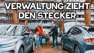 Verwaltung zieht den Stecker. Laden am Stellplatz nicht möglich. #elektroauto