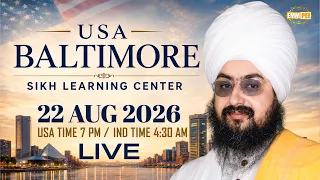 LIVE Sikh Learning Center Maryland USA 22 Aug 2026 Dhadrianwale
