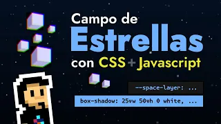 Campo de estrellas con CSS y Javascript