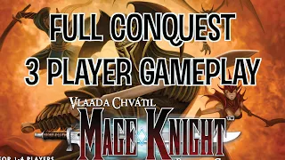 Mage Knight | 3 Player Gameplay | Full Conquest | Stream