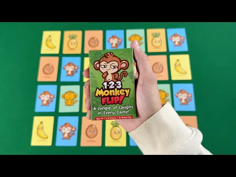1-2-3 MONKEY FLIP - Family Party Card Game - Rules