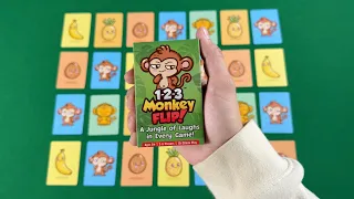 1-2-3 MONKEY FLIP - Family Party Card Game - Rules