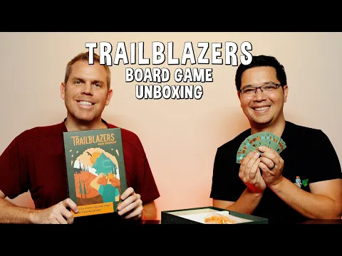 Unboxing Trailblazers - Hiking, Biking, and Kayaking Board Game