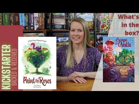 Kickstarter Delivery! PAINT THE ROSES with ESCAPE THE CASTLE Modules Unboxing and Overview