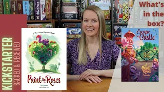 Kickstarter Delivery! PAINT THE ROSES with ESCAPE THE CASTLE Modules Unboxing and Overview