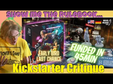 NANOLITH - Cyberpunk RPG Board Game - Kickstarter Critique Review