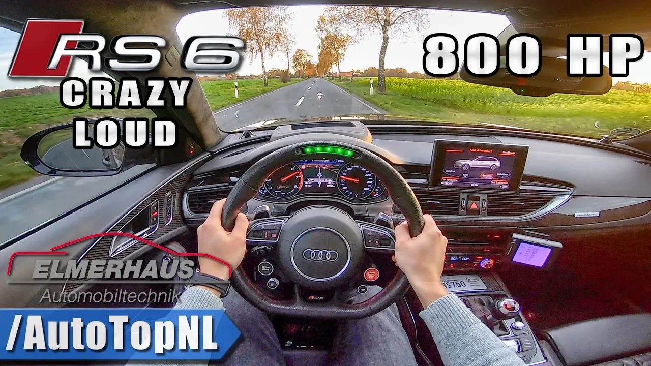 780HP AUDI RS6 Elmerhaus | LED STEERING WHEEL & INSANE EXHAUST | POV Test Drive by AutoTopNL