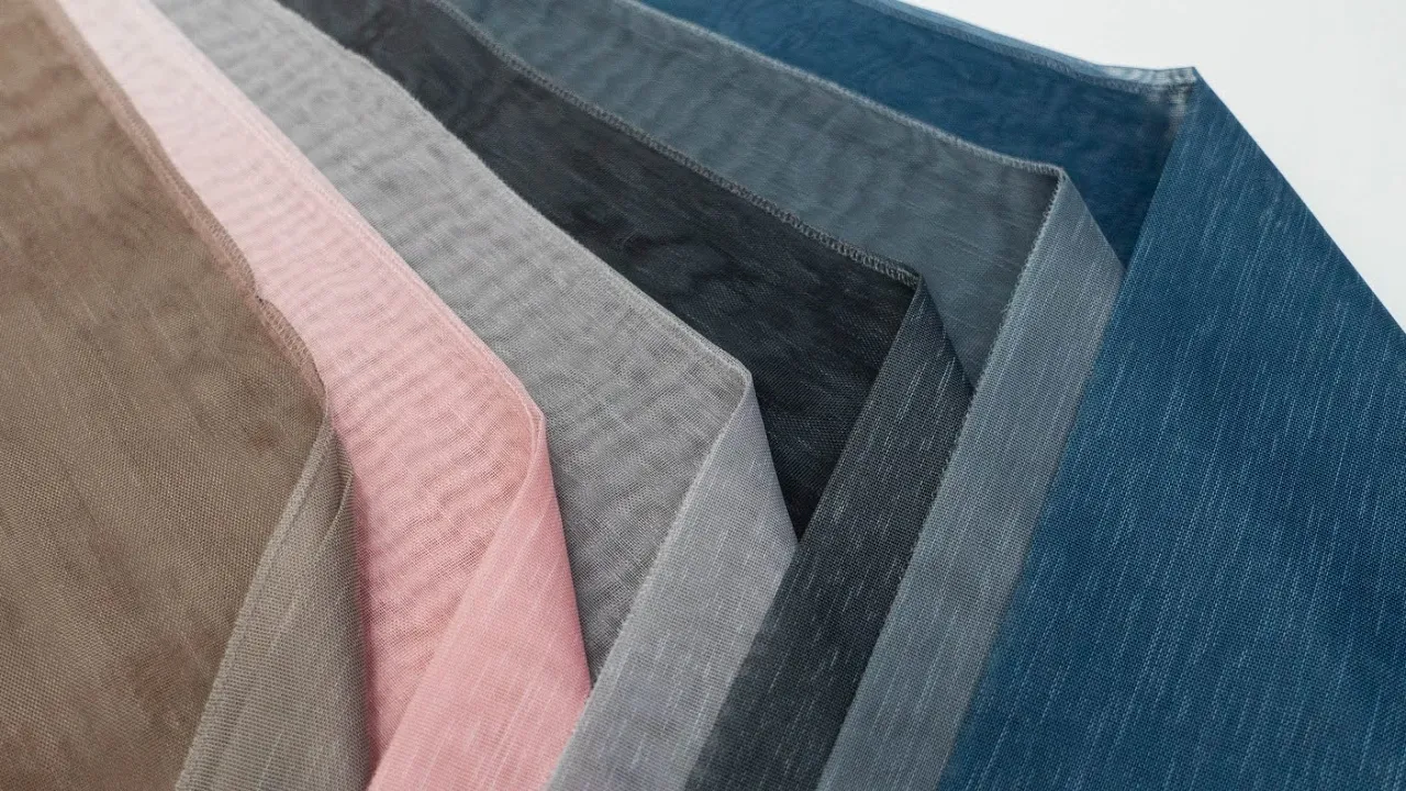 Тюль мікросітка льон омбре Alepia TSL-8785 Тюль мікросітка льон омбре Alepia TSL-8785