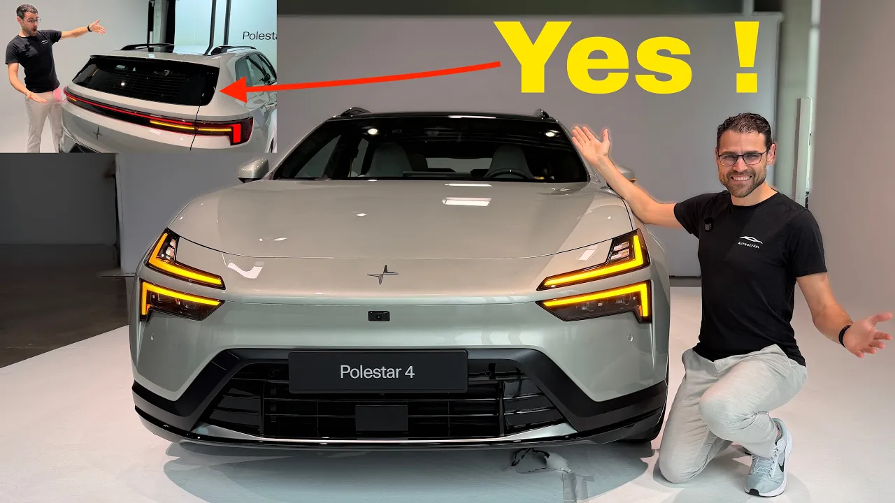 The Polestar 4 is suddenly a SUV with a rear window! Polestar 4 SUV first REVIEW