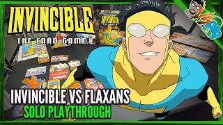 Invincible The Card Game | Invincible Vs Flaxans | Solo Playthrough [1] | Table Time