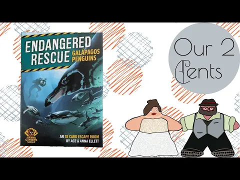 Save the Penguins! With 18 Cards - Our 2 Cents on Endangered Rescue! #1: Galapagos Penguins