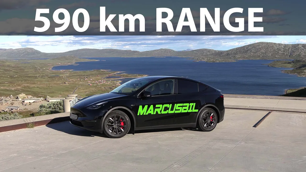 Tesla Model Y Performance Sunday driving with 18" wheels