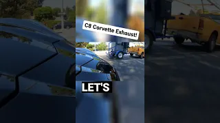 C8 Corvette Exhaust! #shorts