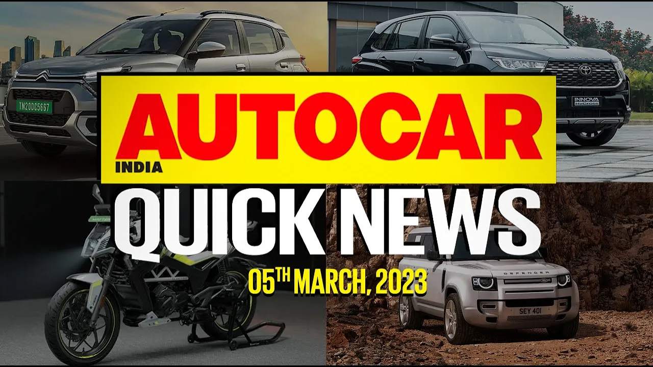 2023 Citroen eC3 launched, Honda's new SUV, MG Comet and more | Quick News | Autocar India