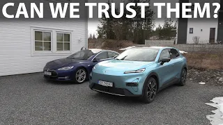 Can we trust the car's reported energy consumption numbers?