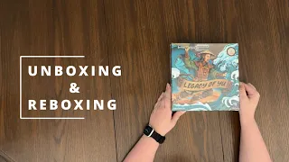 Legacy of Yu - Solo Board Game Unboxing & Reboxing - What's in the Box?