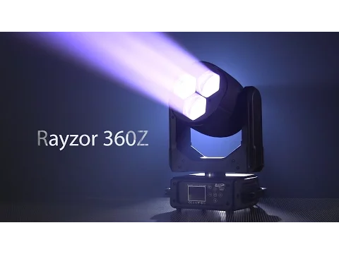 Miniature de la vidéo du produit pour Lampe à tête mobile Elation Rayzor 360Z 3x60 watts RGBW LED