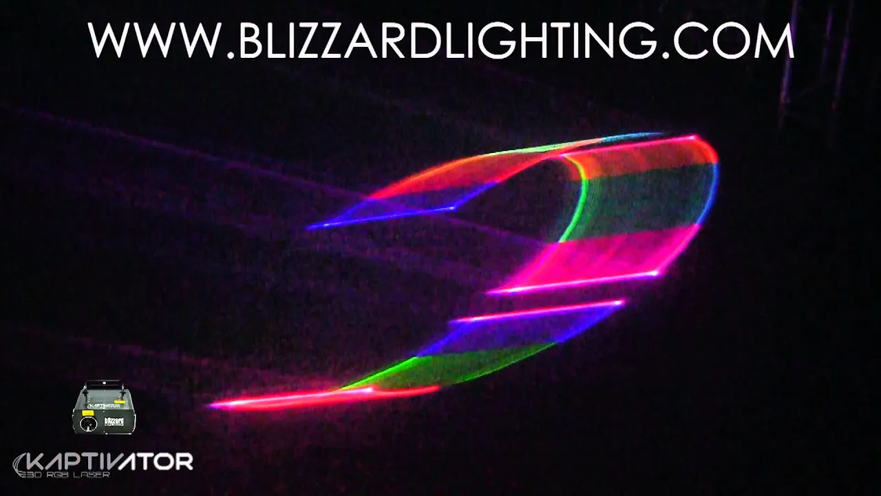 Product video thumbnail for Blizzard Kaptivator RGB Laser Fixture 2-Pack with DMX Controller