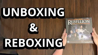Star Wars: Rebellion Rise of Empire Expansion - Board Game Unboxing & Reboxing - What's in the Box?