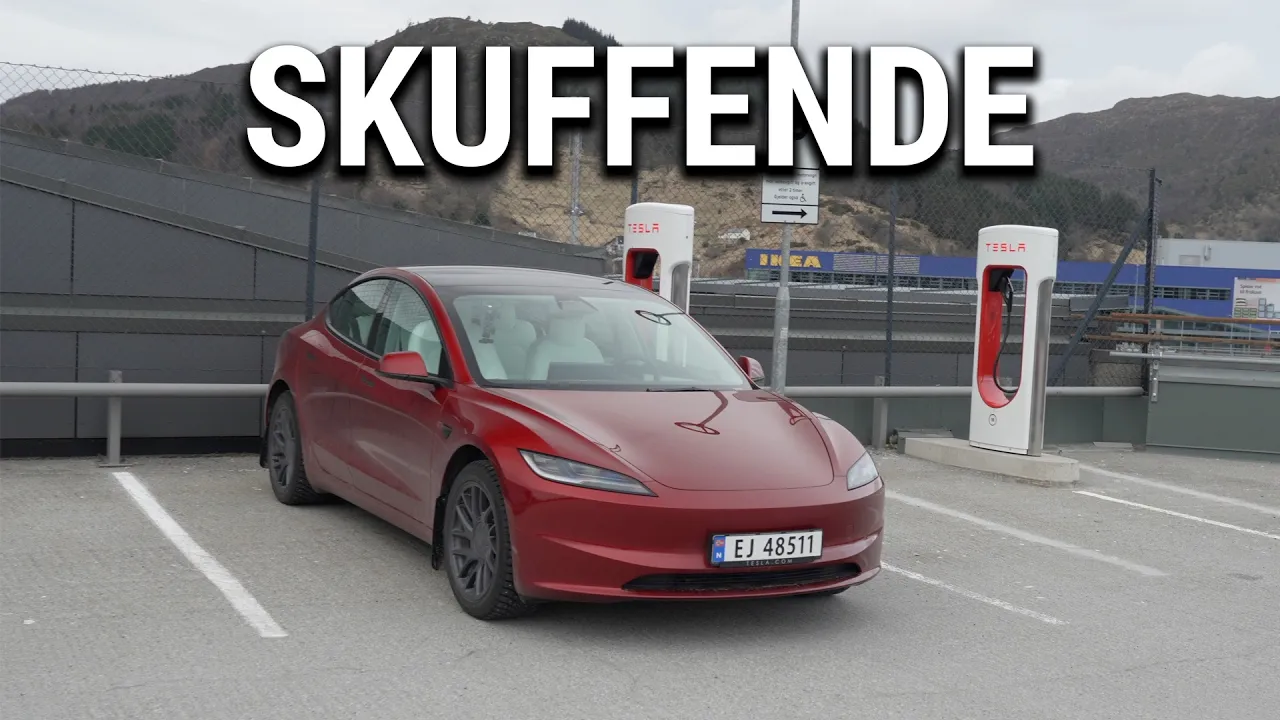 Ladetest av Model 3 Bakhjulsdrift (Standard / LFP)