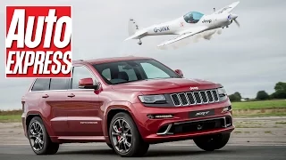 Jeep Grand Cherokee SRT vs a stunt plane: place your bets!