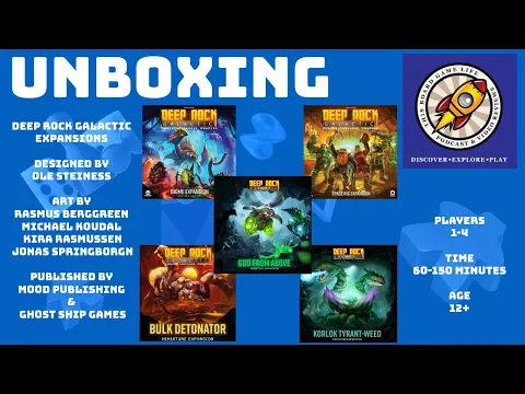 Deep Rock Galactic The Board Game Expansions Unboxing