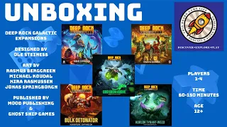 Deep Rock Galactic The Board Game Expansions Unboxing