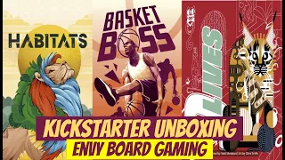 Kickstarter Unboxing: Habitats, Basket Boss, and 9 Lives