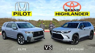 BIG RIVALS! -- Refreshed 2026 Honda Pilot vs. 2026 Toyota Grand Highlander: Comparison