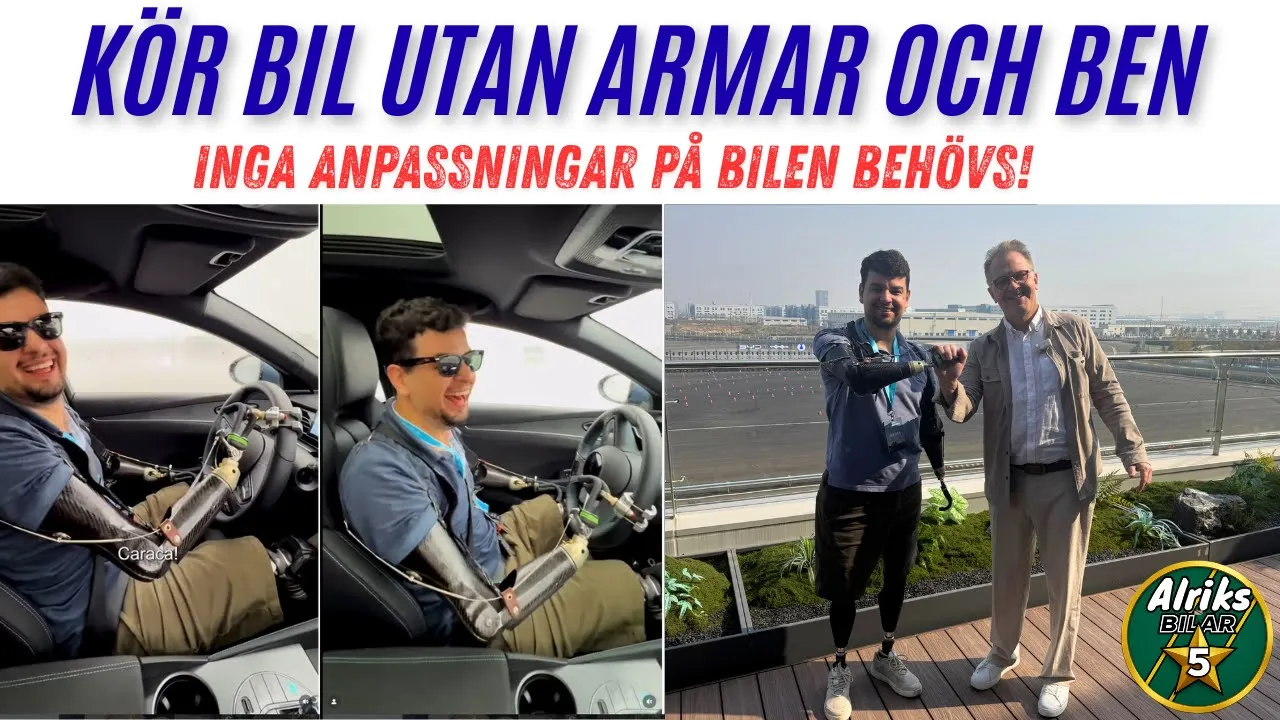 Kör bil utan armar och ben - inga anpassningar på bilen!