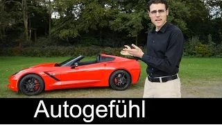 Chevrolet Corvette C7 Stingray REVIEW test drive of Coupé targa hardtop version