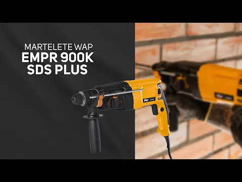 Martelete Combinado Wap com Maleta e Acessórios Sds Plus 3J 900W 220V