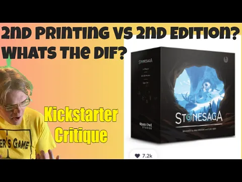 Stonesaga Second Printing (A-) Kickstarter Critique Review