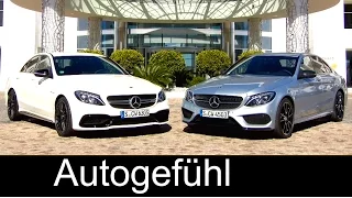 Mercedes C450 AMG 4MATIC vs Mercedes-AMG C63 exterior comparison 2016 all-new